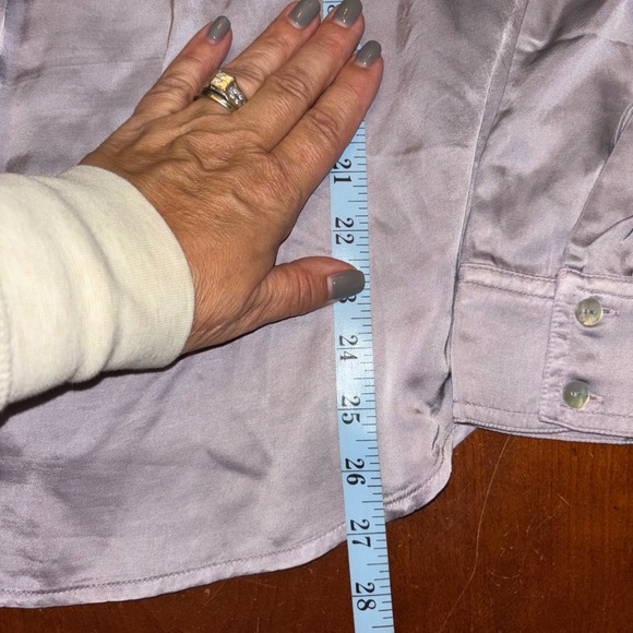 Cloth & Stone |‎ Anthropologie | Womens Small | Mauve Utility Button Down - Picture 11 of 13